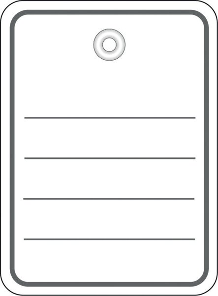 Stückwarenanhänger 48 x 65 mm, neutral, mit Öse, 1.000 Etiketten à Packung