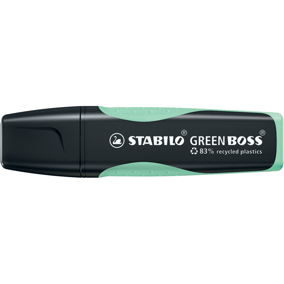 Korrekturmarker, Marker, Schreiber, Gummi?, Stabilo Green Boss, Korrekturmarker, Minikorrekturhalter, Gummi Griff, Schrägmarker, Kunststoff Gehäuse