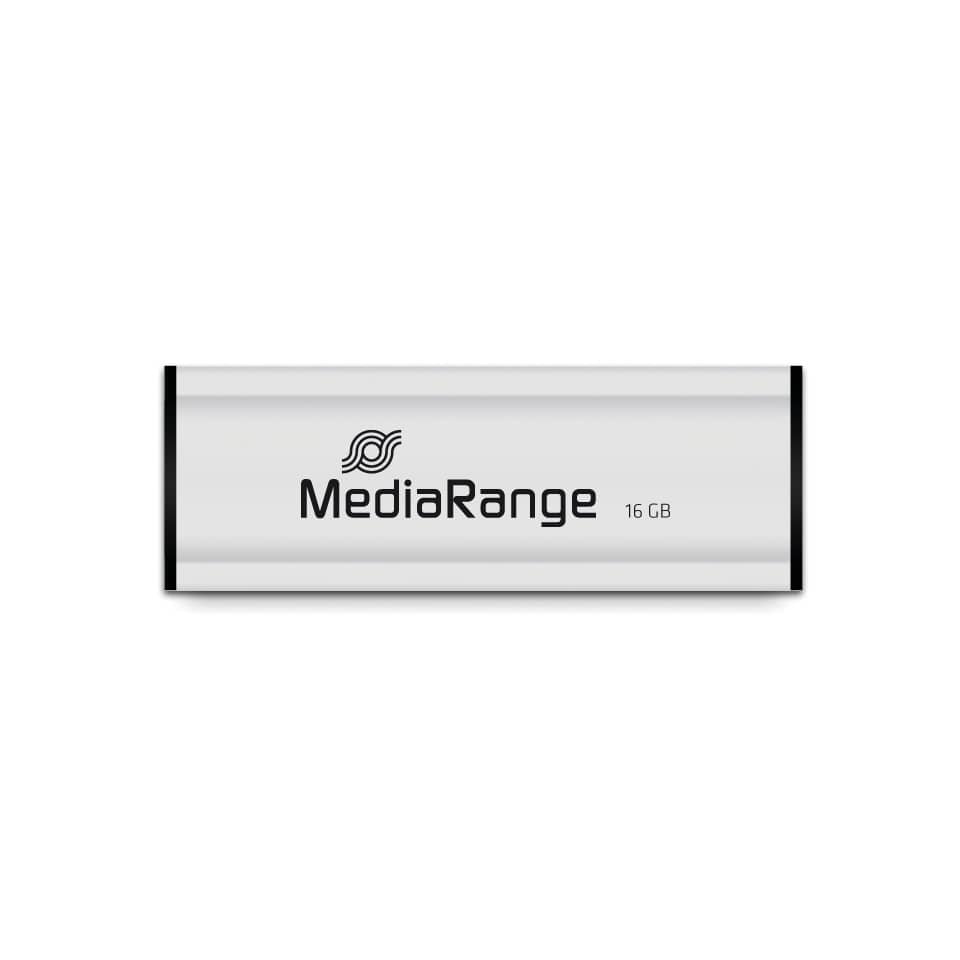 USB, Flash, Metallisch, 16 GB, Mediarange