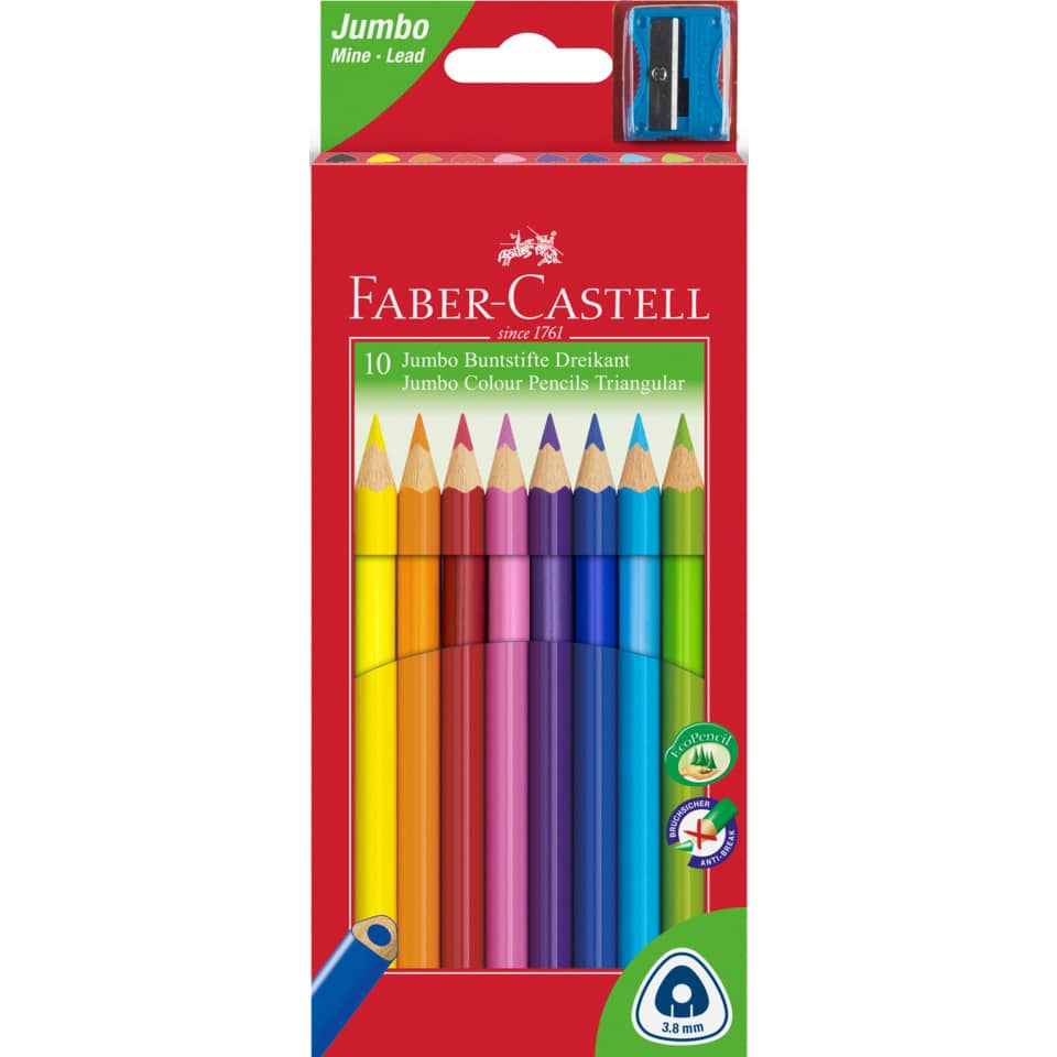 Buntstifte, Buntstifte Dreikant, Holzstifte, Dreikant Buntstifte, Jumbo Holzzweck