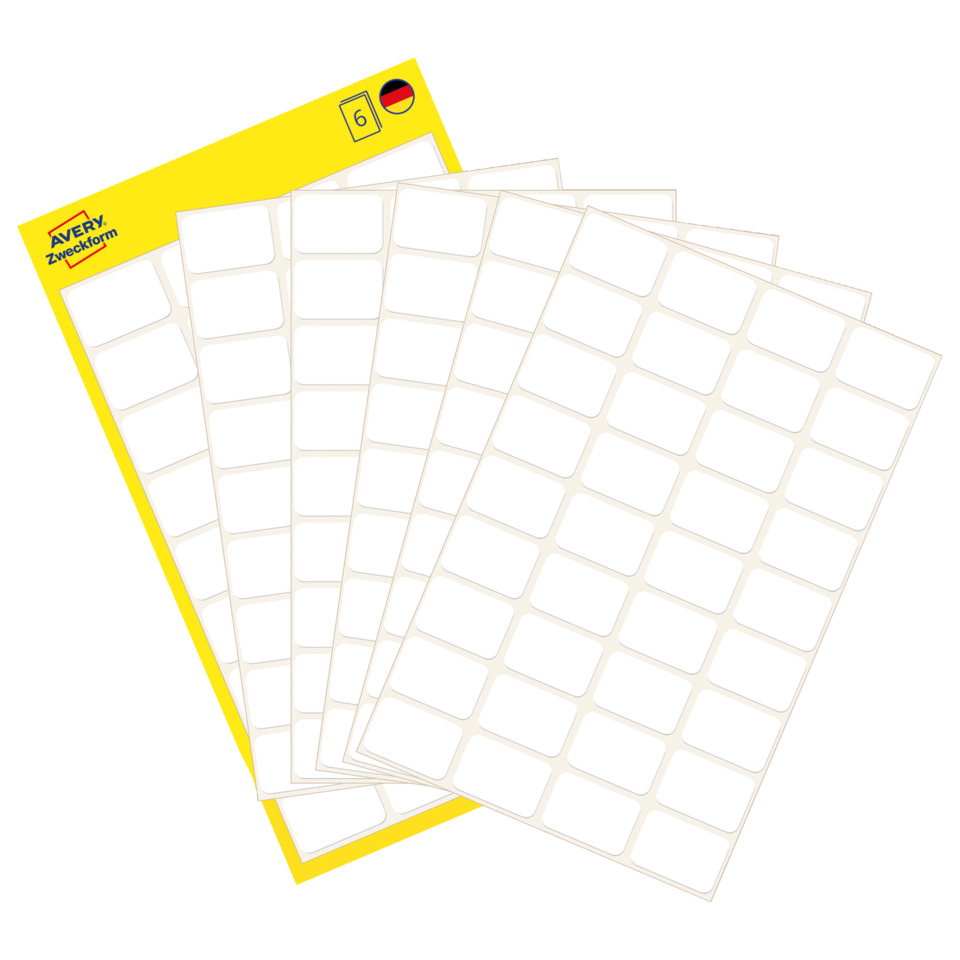 Aufkleberbogen, Etikettenblatt, Klebeetiketten, Transparent/leer, Selbstklebend