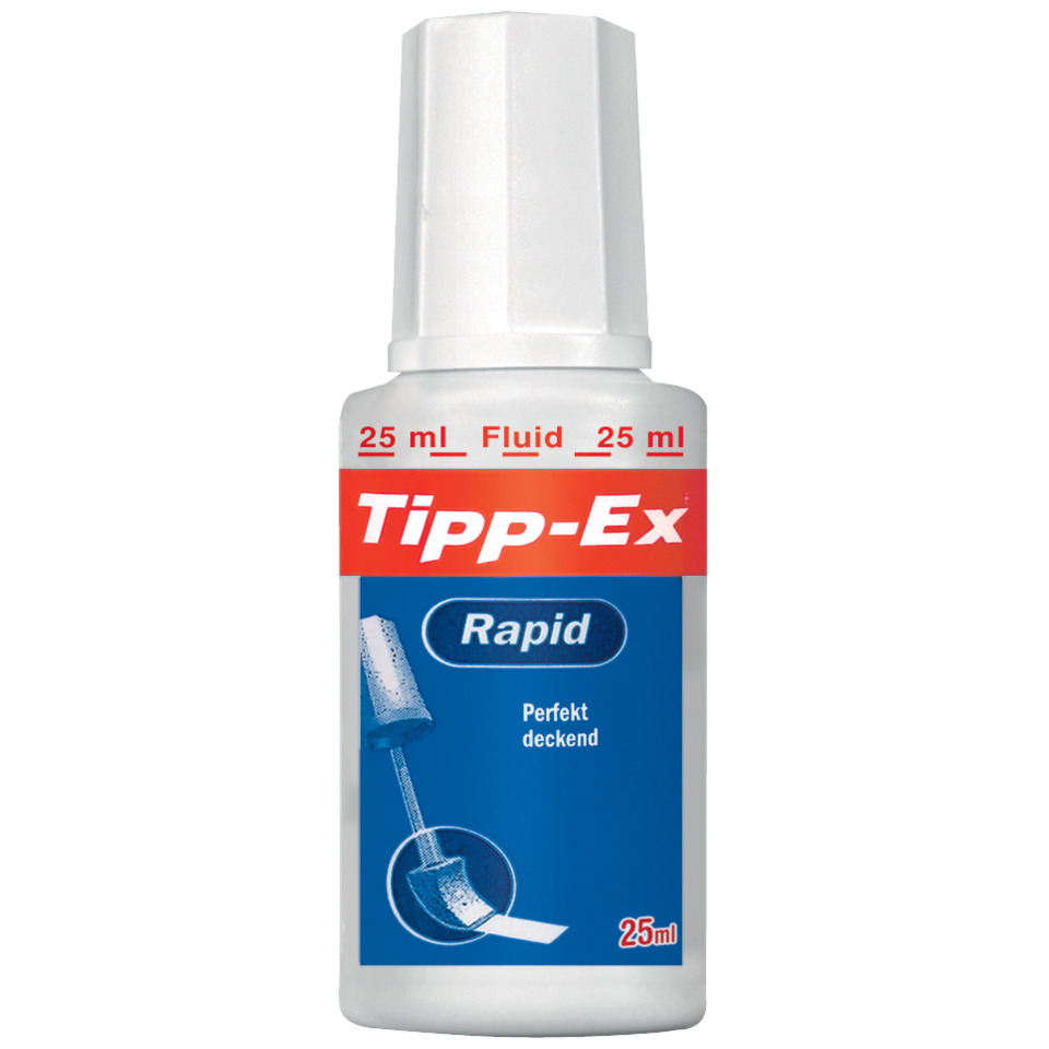 Tipp-Ex, Korrekturstift, FlüssigKorrektur, 25 ml, Rapid