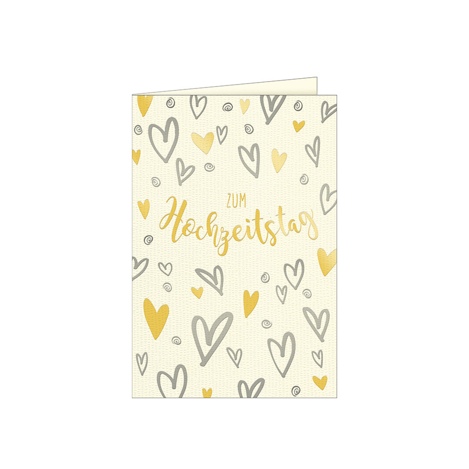Karte, Hochzeit, Grußkarte, Herz Muster, Kartenmotiv
