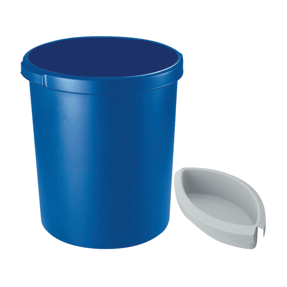 Mülltone, Abfalleimer, Eimer, Blue bin, Deckel