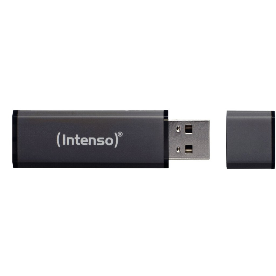 USB-Stick, Intenso, Flash-Speicher, Metallisch, Speicher