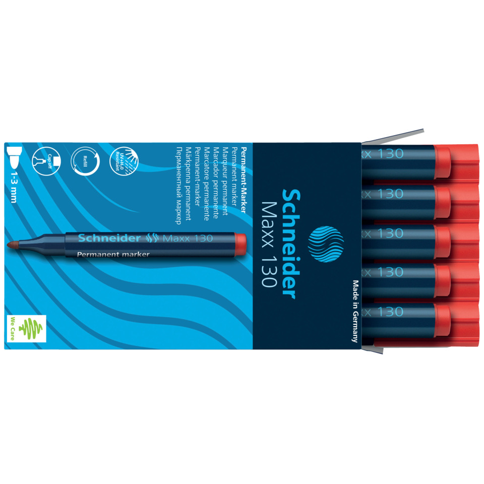 Permanentmarker, Marker, Schneider Maxx 130, Blauer Stift, Künstlermarker