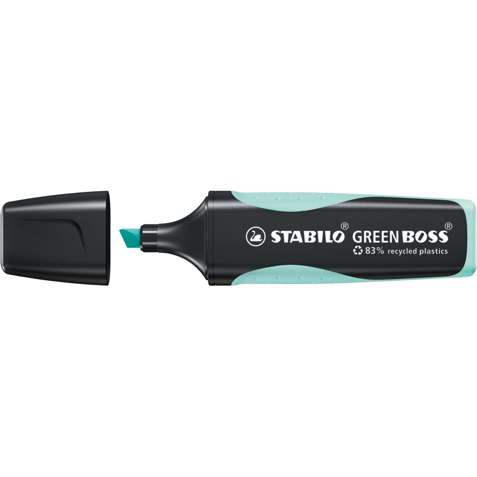 Marker, Highlighter, Chisel-tip, Plastic, Türkis