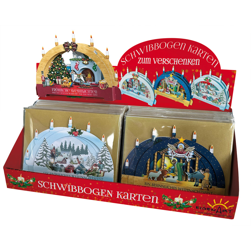Weihnachtskarte Stand up Schwibbogen, sortiert EigenArt 826950