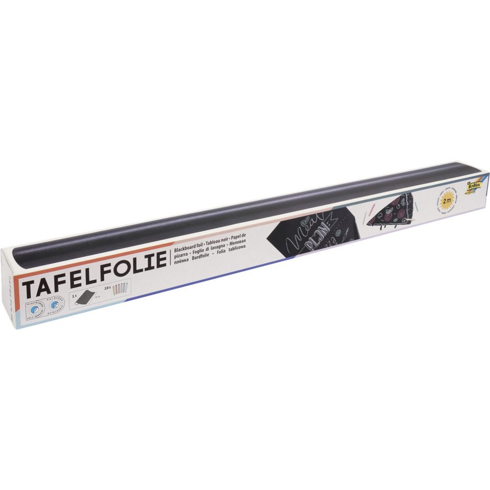 Tafelfolie, Schwarze Tischfolie, Tischdeko, Pizzafolie, Kreidestift