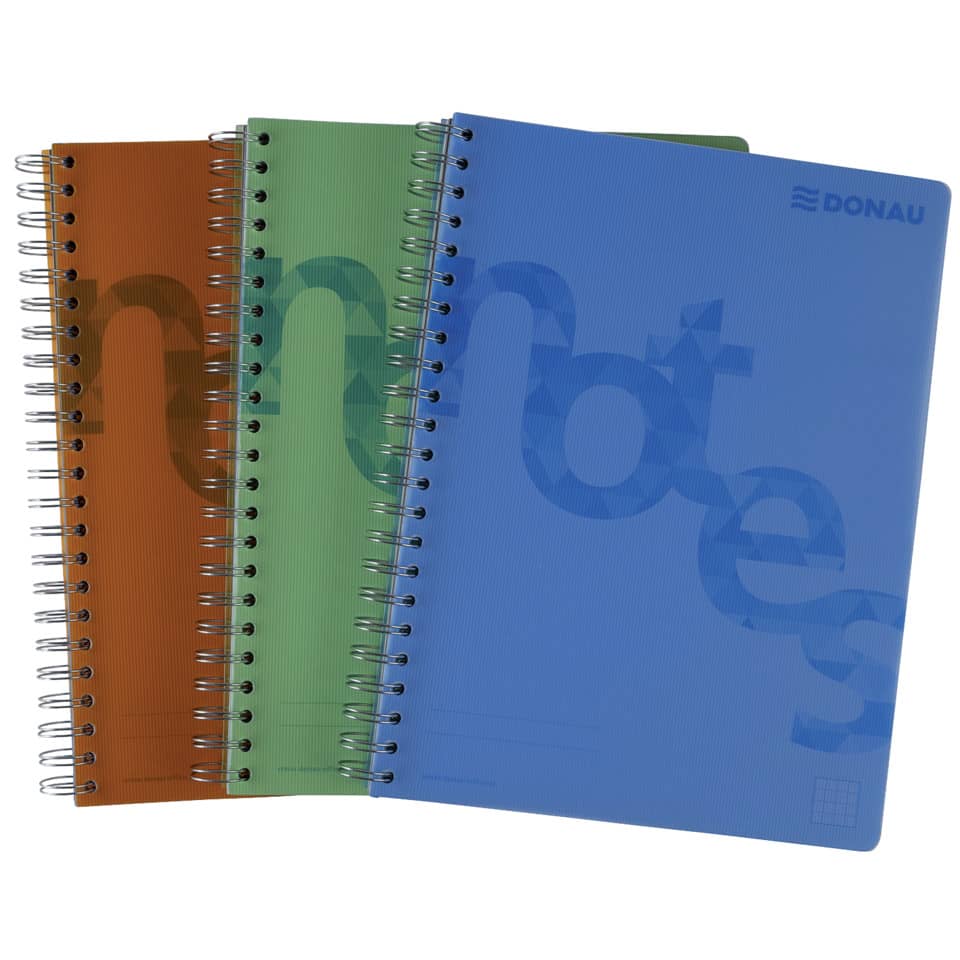 Notizbuch, Spiralheft, Farbige Einbandseite, Spiralbindung, gebundenes Notizheft