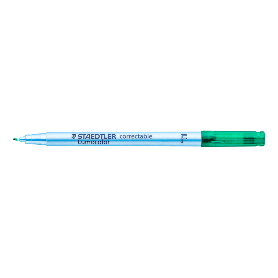 Lumi color Stift, Markierkuli, Leuchtfarbe Tinte, Korrekturstift, Schreibwaren, Marker, Lumocolor, Staedtler, grün, feiner_spitzen_marker