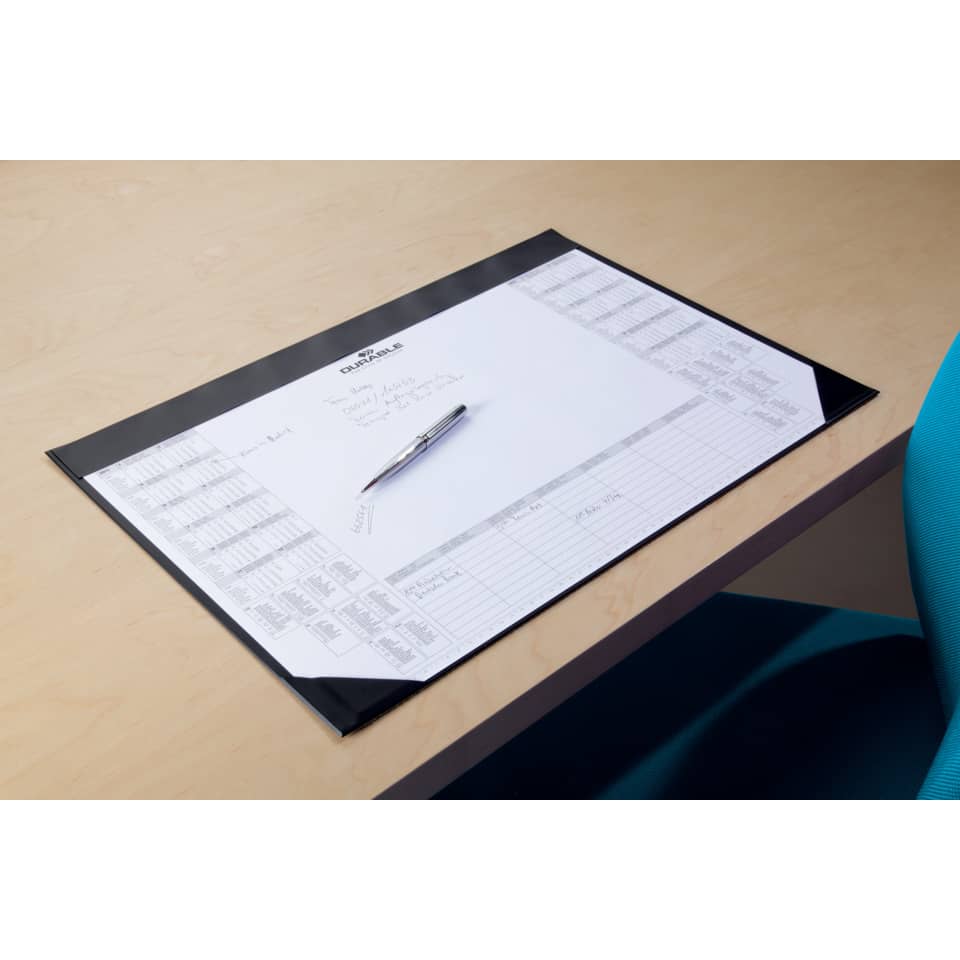 Schreibtischunterlage, Dokumententasche, Notizblatt, Stift, Bürobedarf