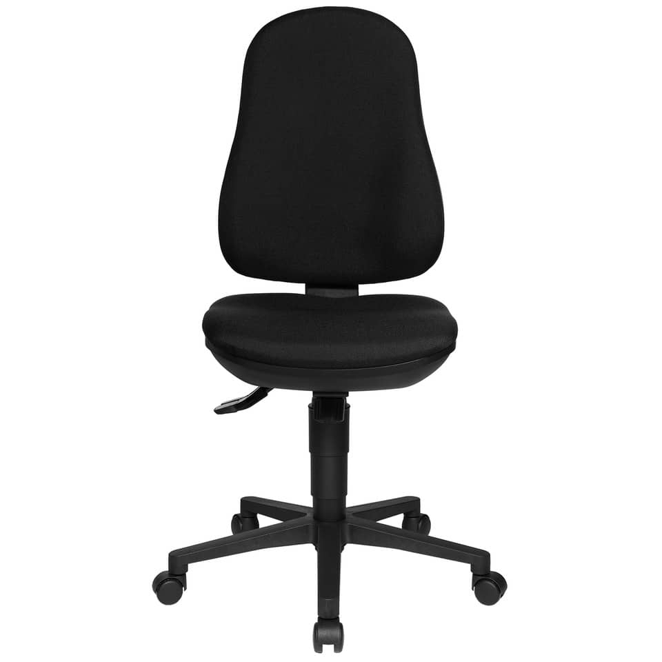 Bürostuhl, Schreibtischstuhl, rollenstuhl, schwarz, Stuhlbasis mit Rädern