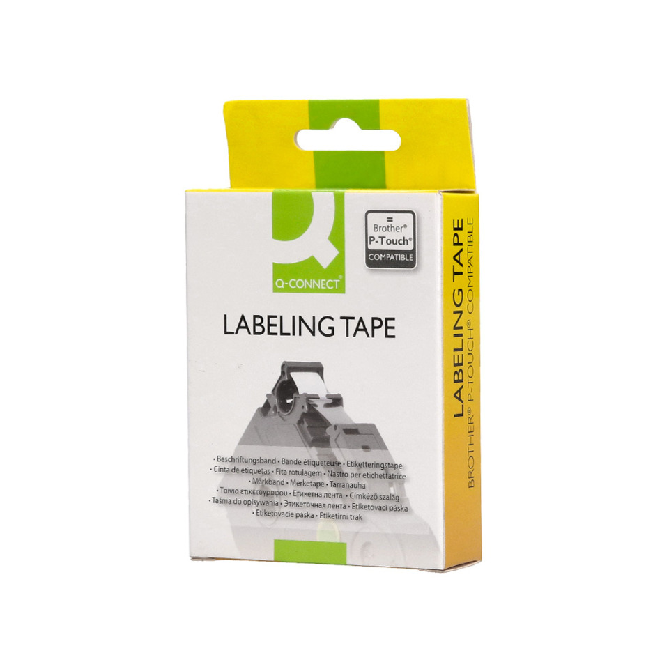Beschriftungsklebeband, Verpackungsklebeband, Klebeband-Box, Kompatibel mit Brother P-Touch, Q-Connect