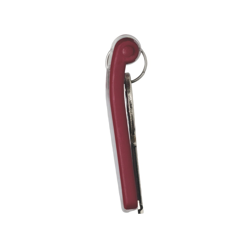 Schlüsselanhänger, Clip, rot, Metall, Klingel?