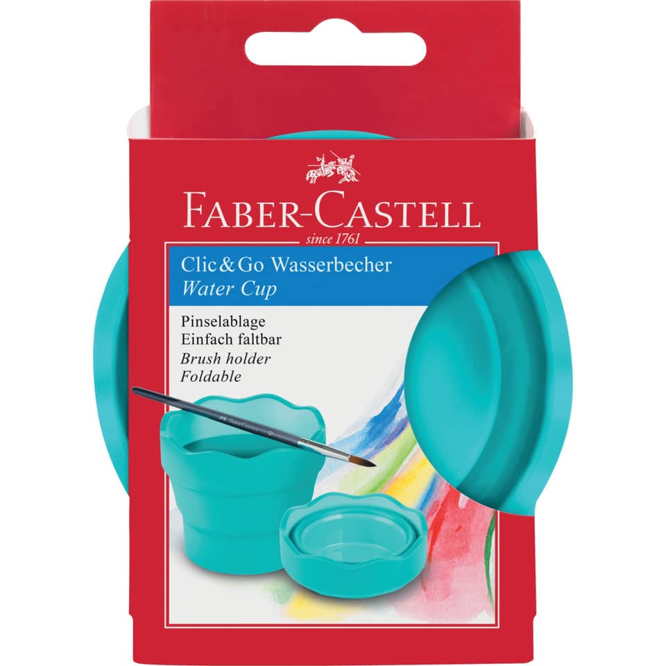 Wasserbecher, Faltbar, Pinselhalter, Kappe, Set