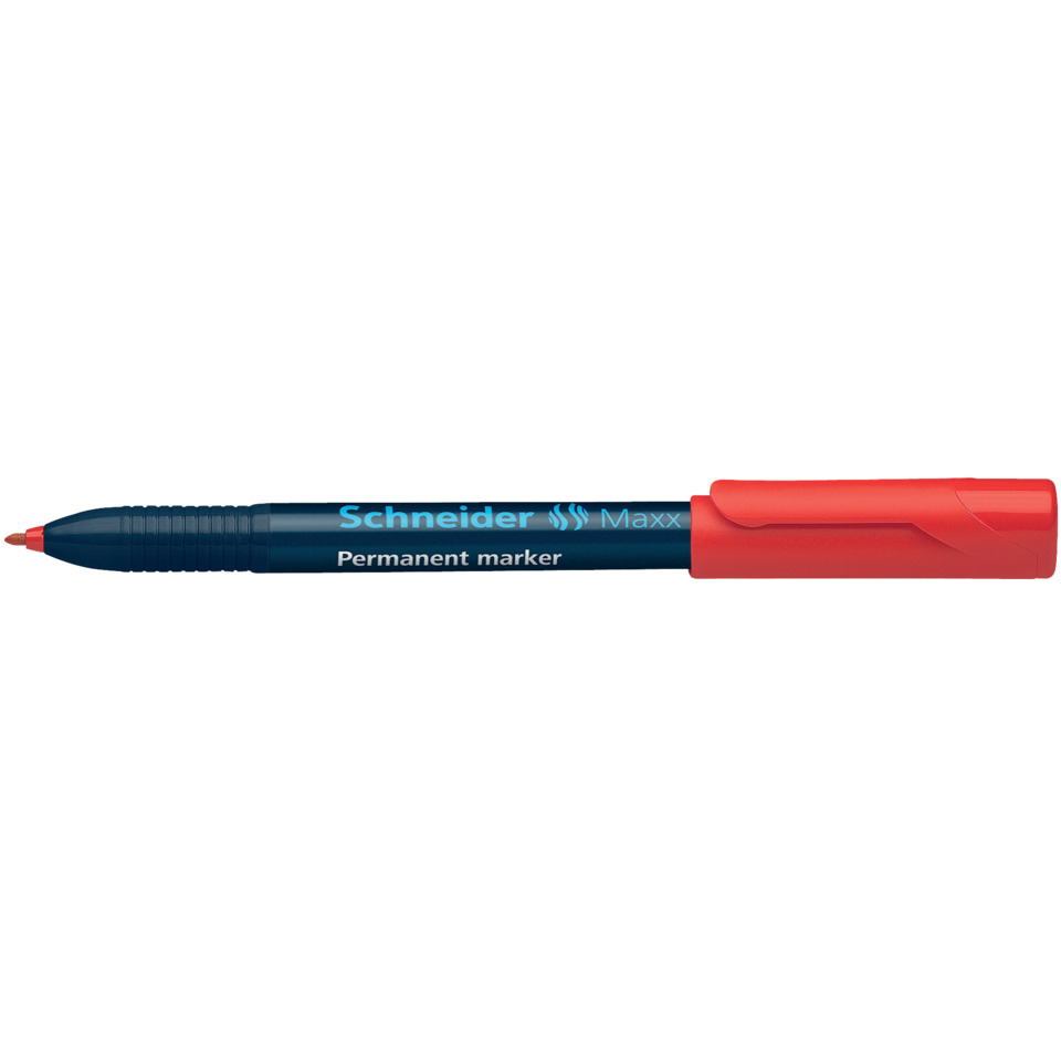 Permanent marker, Feiner Strich, Blauer Körper, Rote Kappe, Schneider Maxx