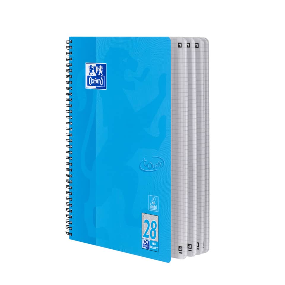 Notizbuch, Spiralbindung, A5, Kunststoffcover, Linierte Seiten