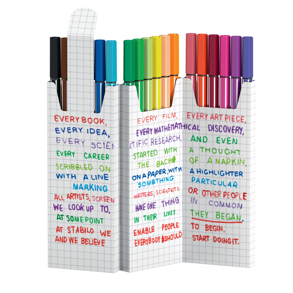 Marker, Marker-Set, Buntstifte, Notizbuch-Kunst, Stifte-Schachtel