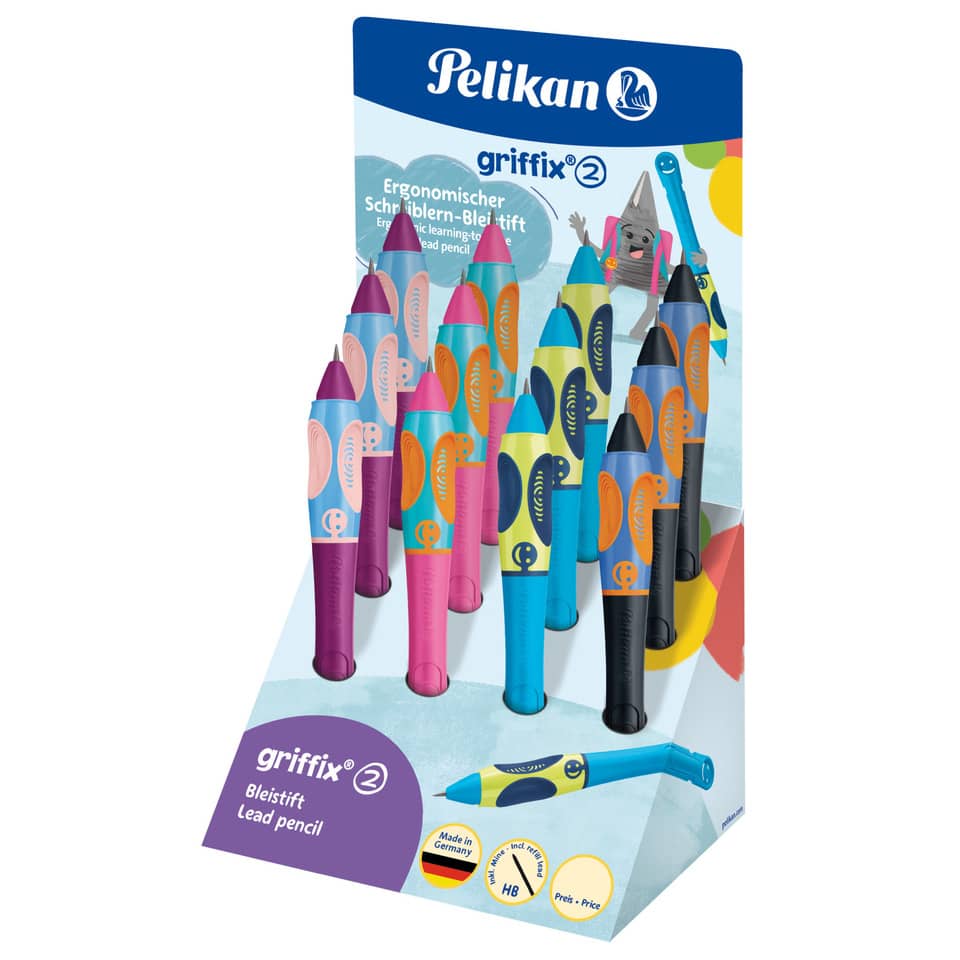 Display Bleistift griffix® HB - Rechtshänder, sortiert PELIKAN 300007876