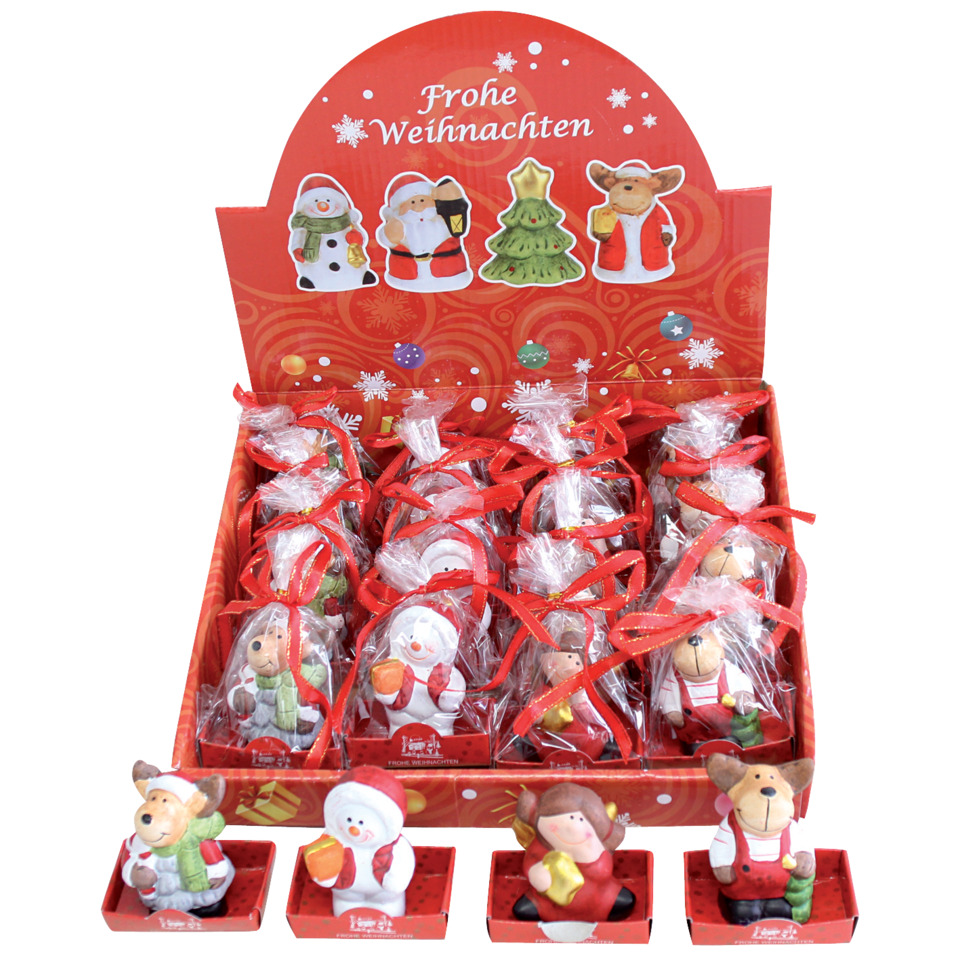 Weihnachtsfiguren, Schokoladenfigur, Streudeko, Weihnachtsdeko, Geschenkset