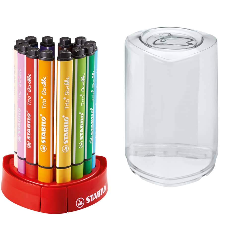 Buntstifte, Buntstift-Set, Schreibtisch-Organizer, Kugelschreiber, Spitzerbehälter