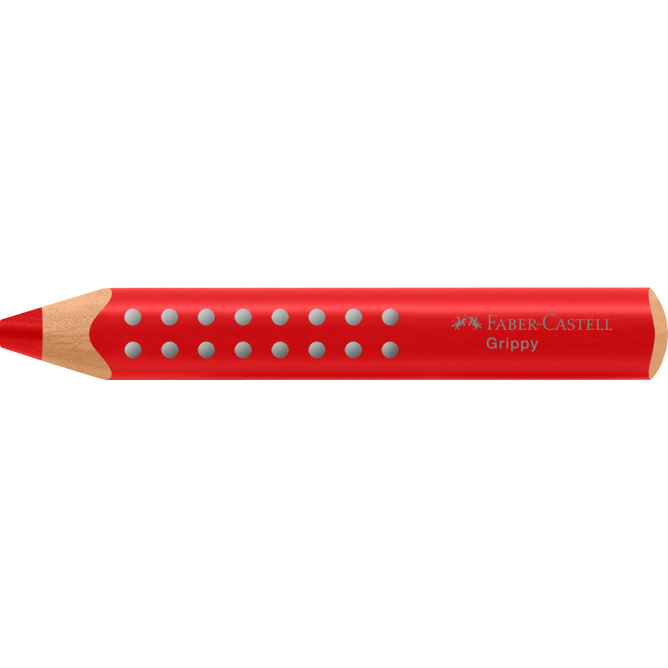 Bleistift, Rot, Holzspitze, Grippy, Faber-Castell Grippy