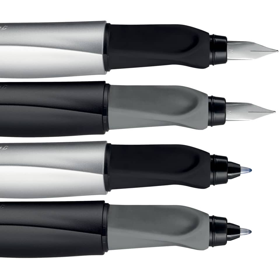 Fountain pen, Metal body, Grip section, Ink pen, Nib