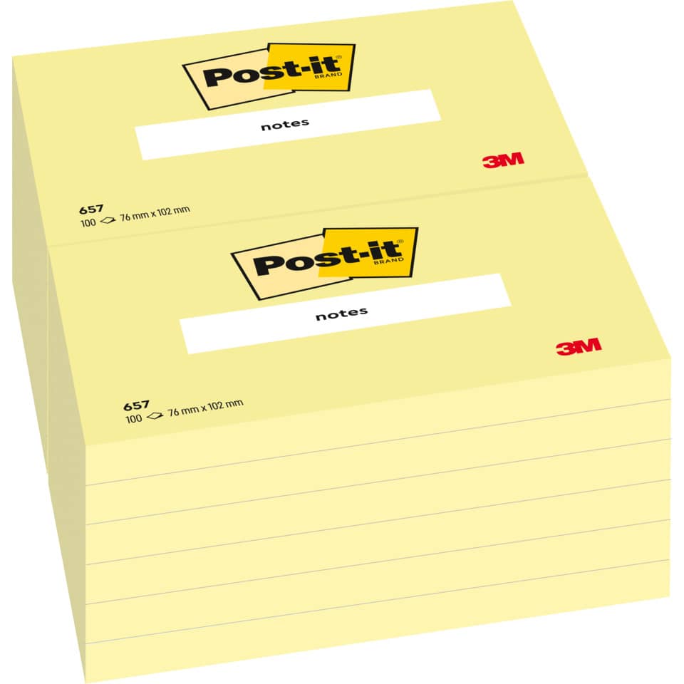 Notizenblock, Post-it, Klebezettel, Gelb, Linienblock