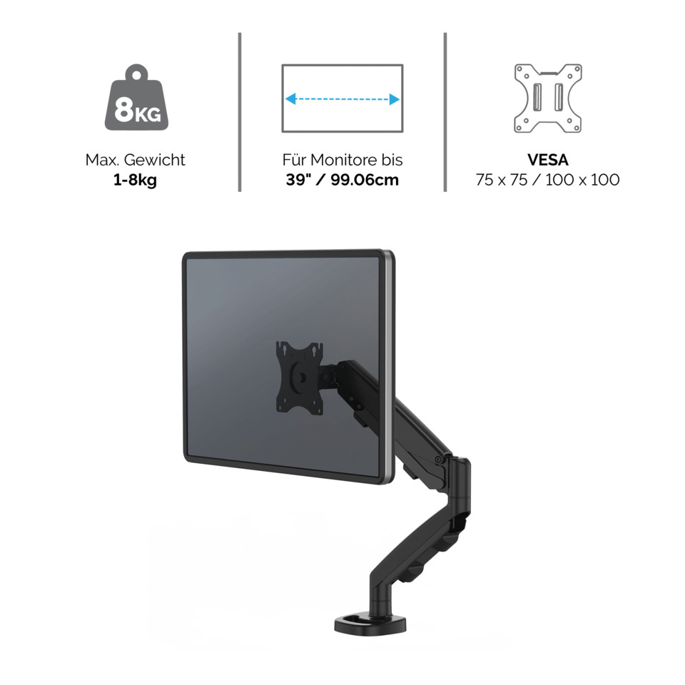 Monitorarm, VESA, Arm, Clamp, Adjustable