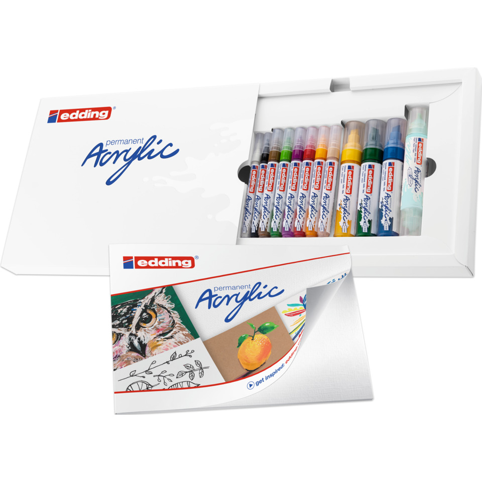 Acrylic-Set, Marker, Malset, Farbstifte, Kunstbedarf, Acrylfarben, Malkasten, Pinsel, Farbenset, Kunstset
