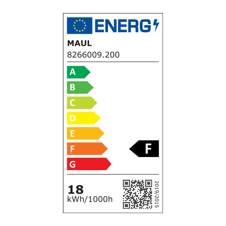 europäische energieetikette, kWh, 18, kWh/1000h, EU-Energielabel