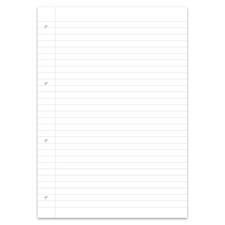 lined notebook, papierblatt, drehgelenk notizblock, weiße seiten, linien