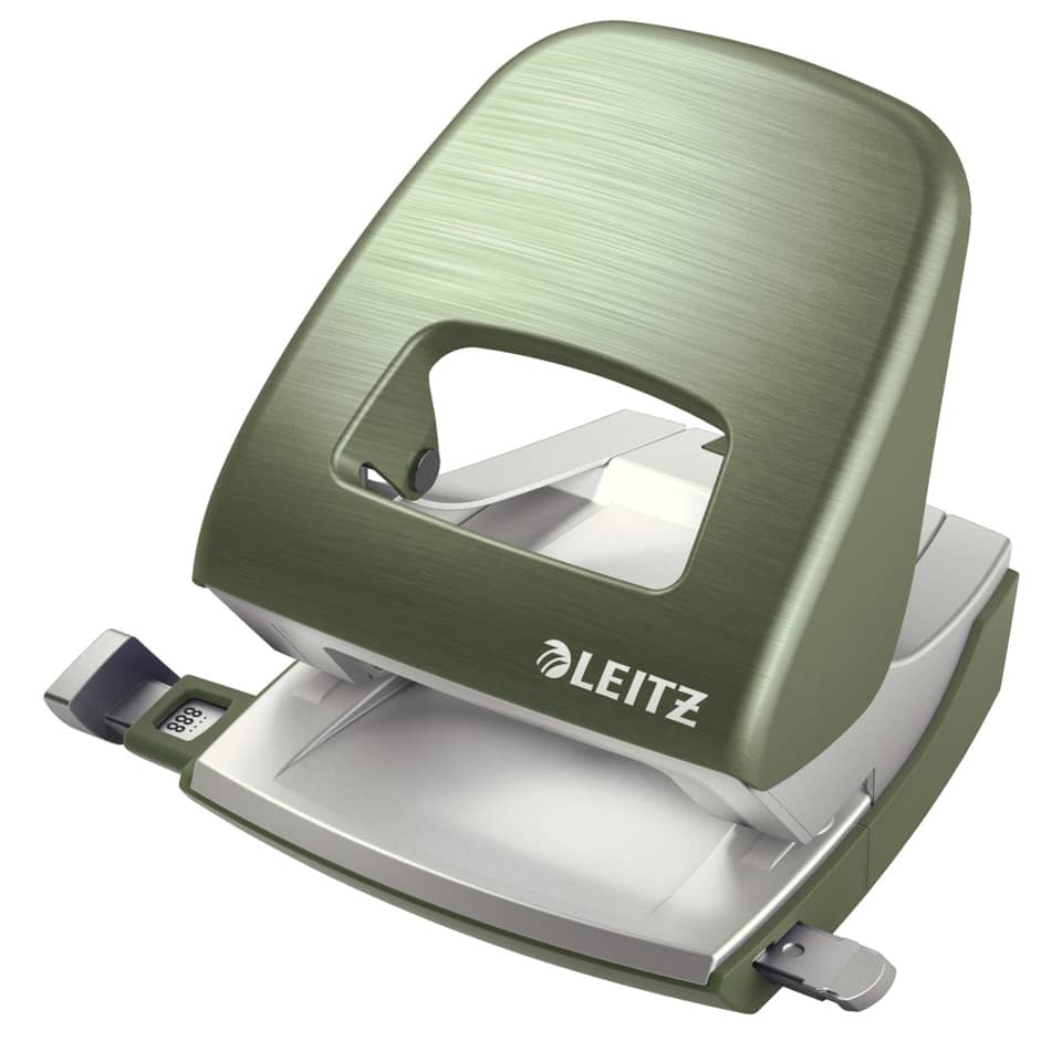 Heftgerät, Lochstanzer, Klebe?, Leitz, Grüner Binder