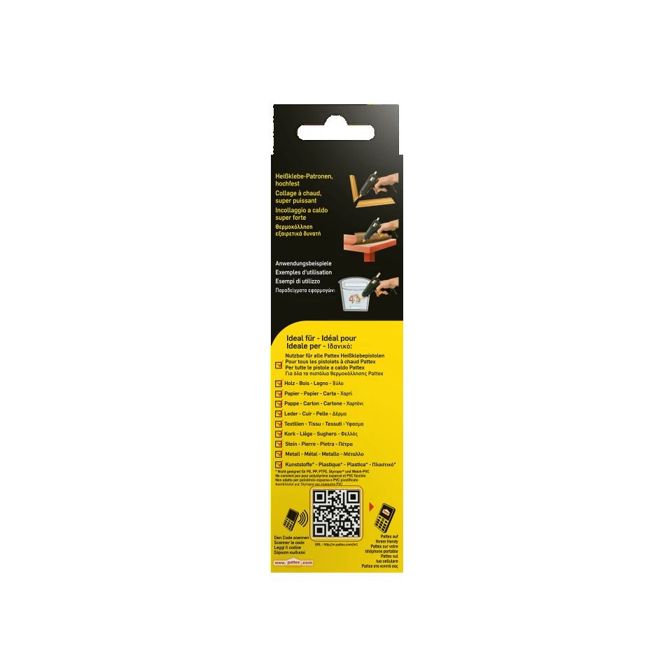 Paket, Klebepatrone, Anwendung, Hinweis