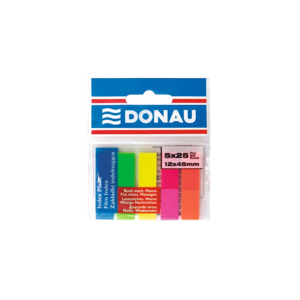 Post-it, Index-Notizen, Neonfarben, Klebezettel, 5x25mm