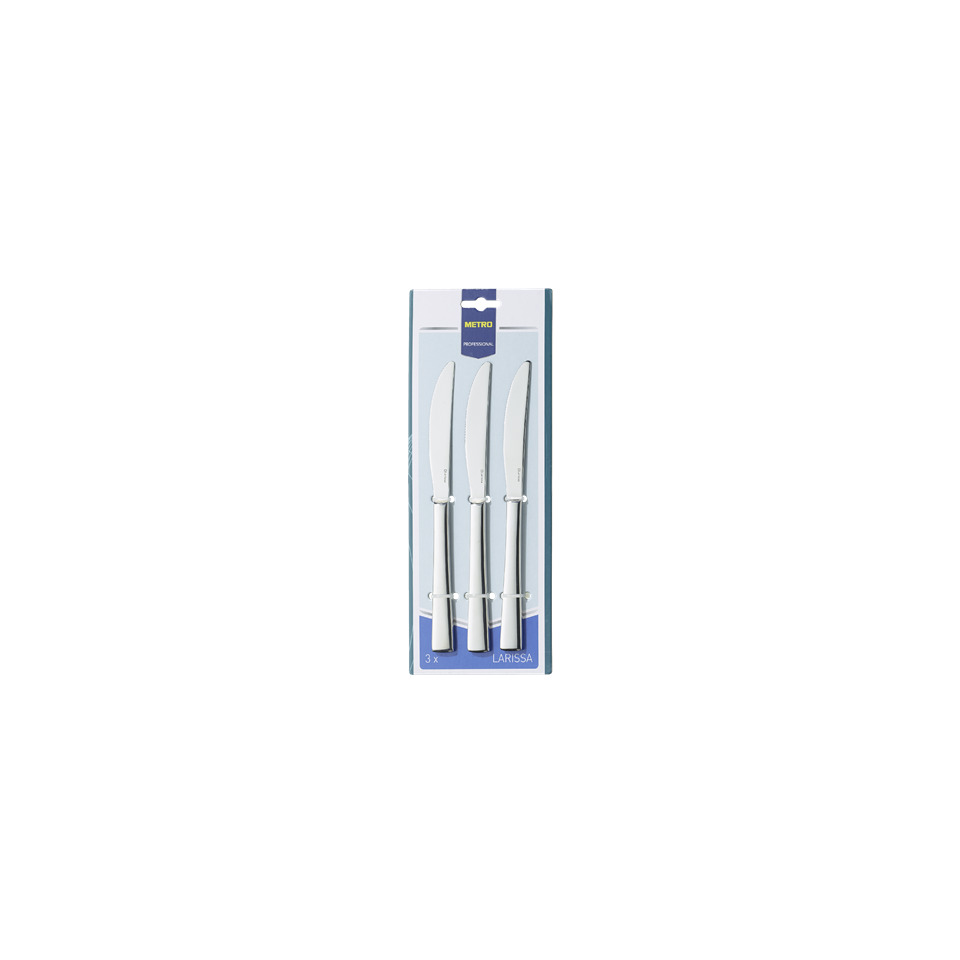 chef knife set, ceramic blade, three piece, stainless steel, larissa