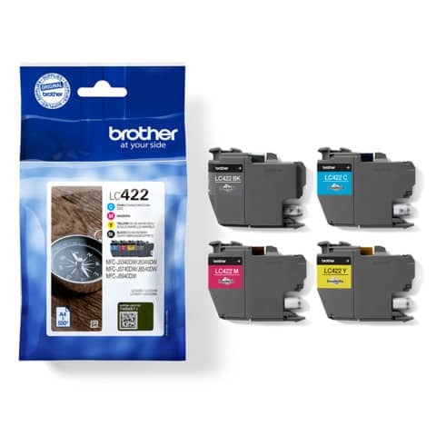 Value Pack sw/c/m/y BROTHER LC422VAL
