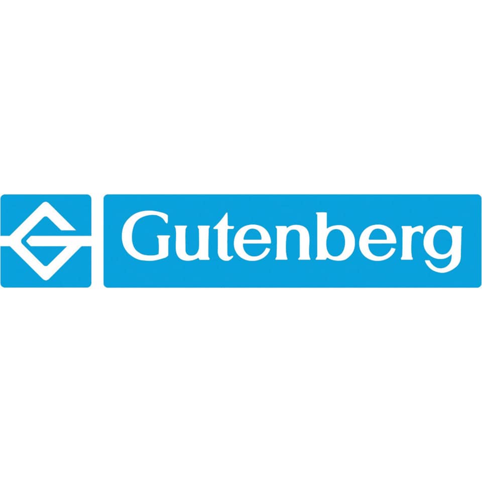 logo, blau, gutenberg, marke, rechteck