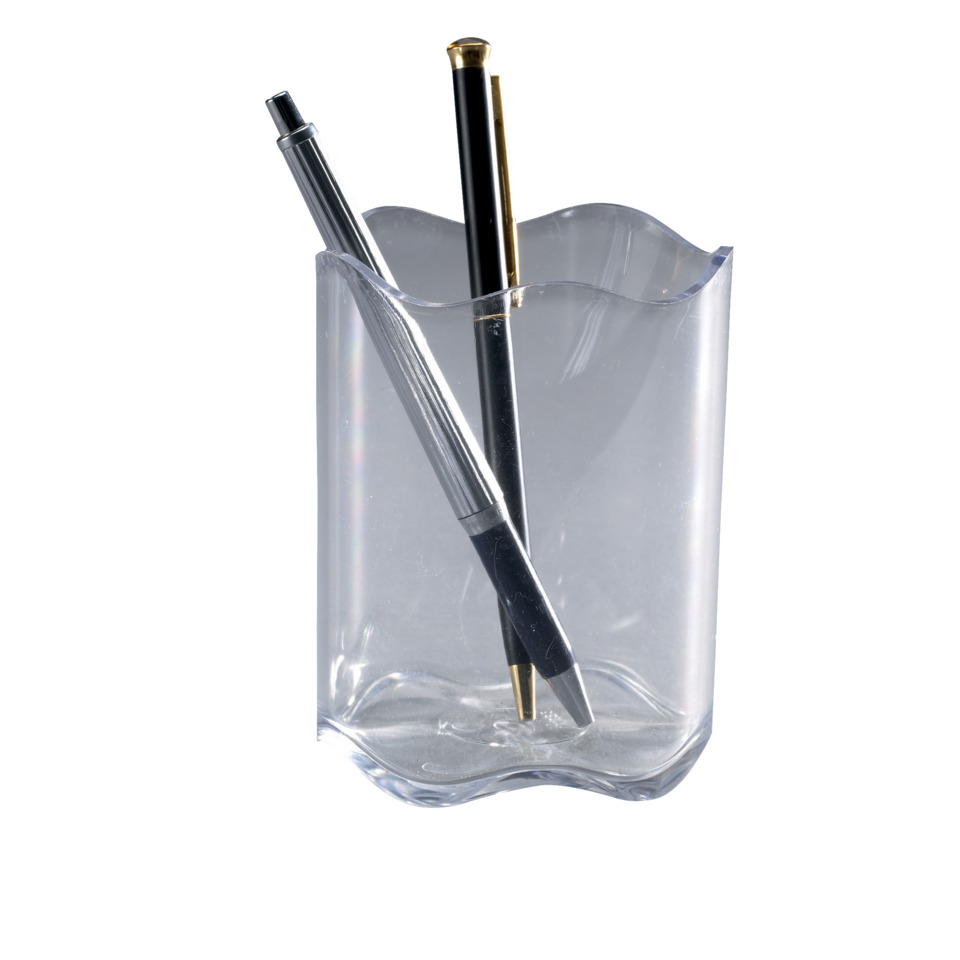 Schreibgerät, Stift, Pen-Halter, Halter aus Glas, Schreibtischzubehör