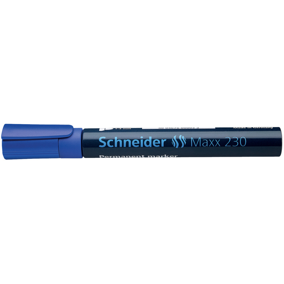 Marker, Permanent marker, Blue, Schneider, Maxx 230
