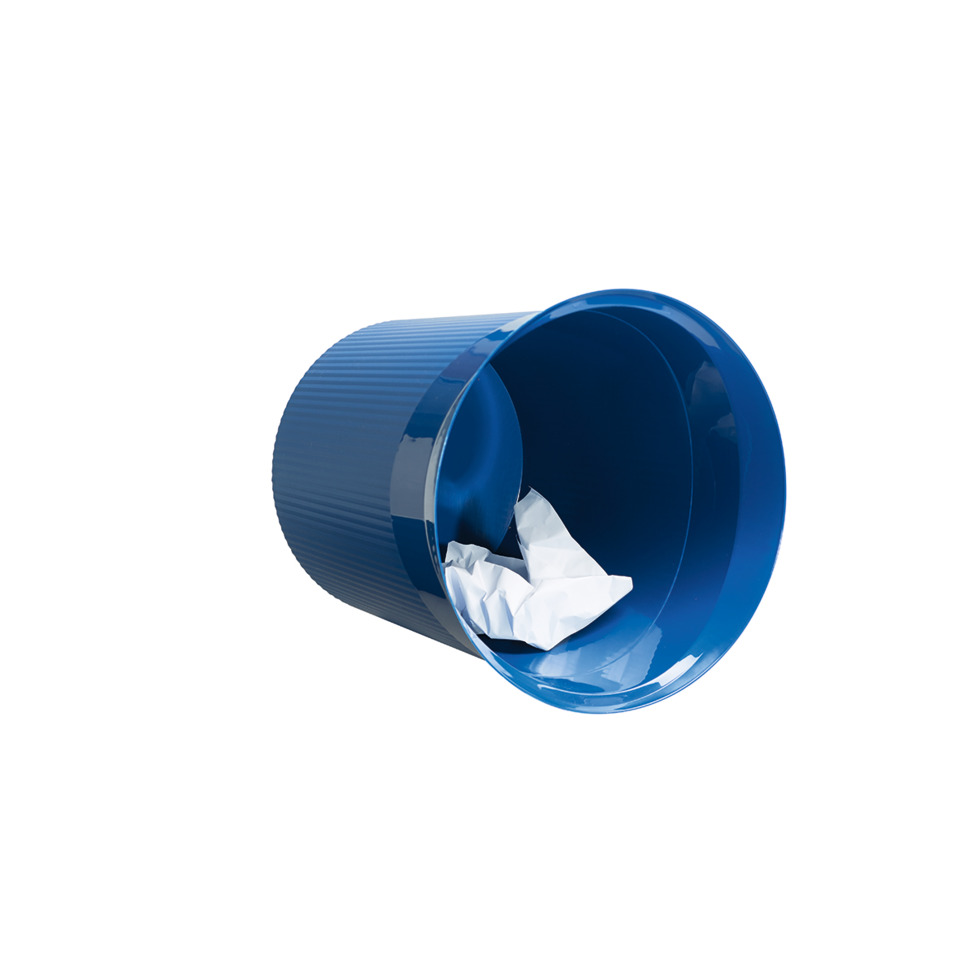 Abfalleimer, Müllbehälter, Abfallbehälter, Blau, Innenpapier