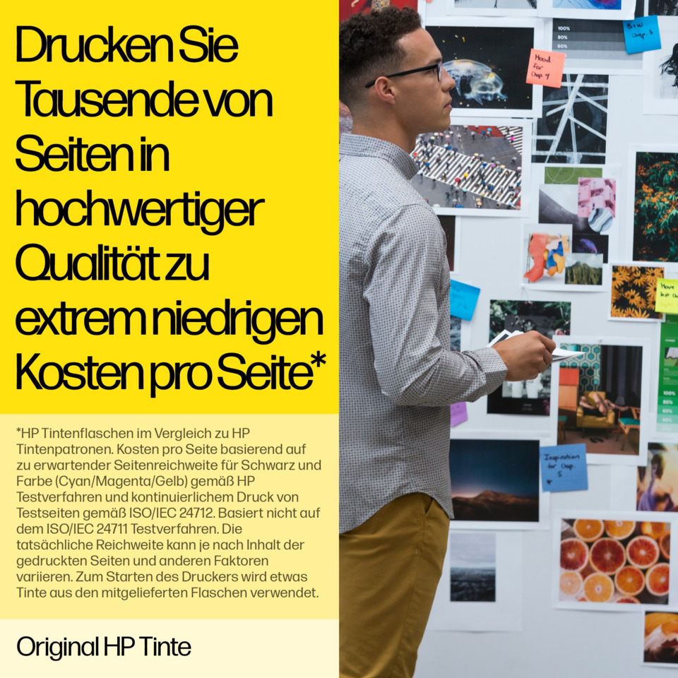 drucker, tinte, HP, poster, layout