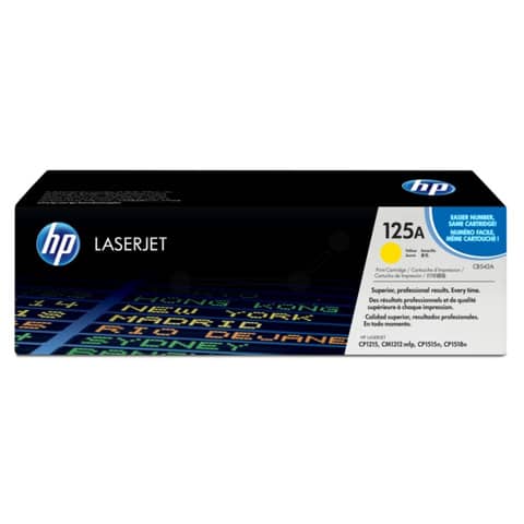 Lasertoner Nr. 125A yellow HP CB542A