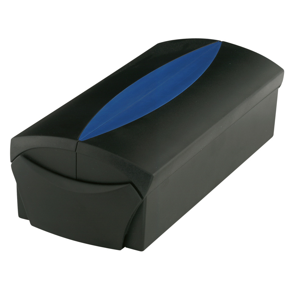 stapler, papierklemme, aktenspezial, schwarz, blaues dekor