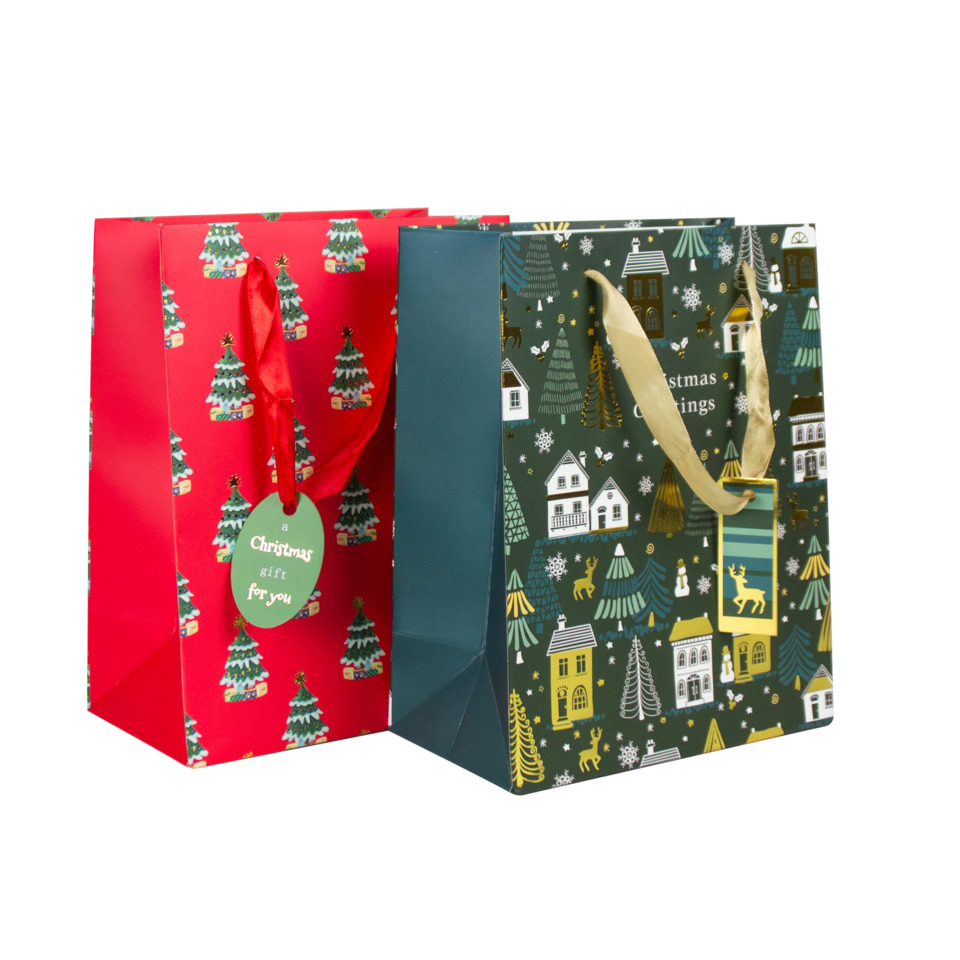 Geschenkpapier, Weihnachtsgeschenke, Weihnachtsdesign, Geschenkverpackung, Mustern: Häuser/Weihnachtsdorf