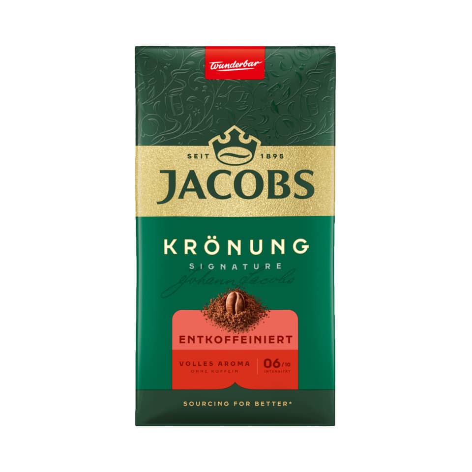 Kaffee, Kaffee-Bohnen, Jacobs, Kaffeepackung, Entkoffiniert