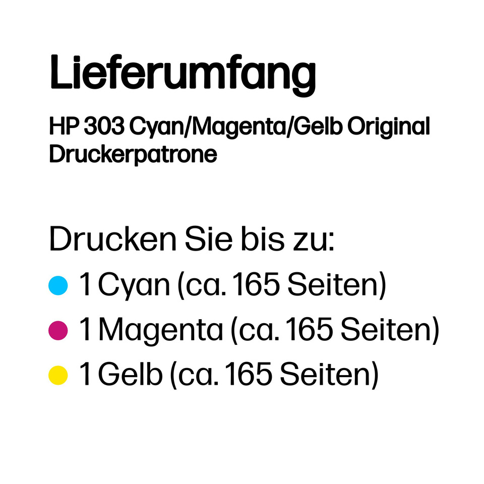 Druckerpatrone, Tintenpatrone, HP-Original, Cyan, Magenta, Gelb
