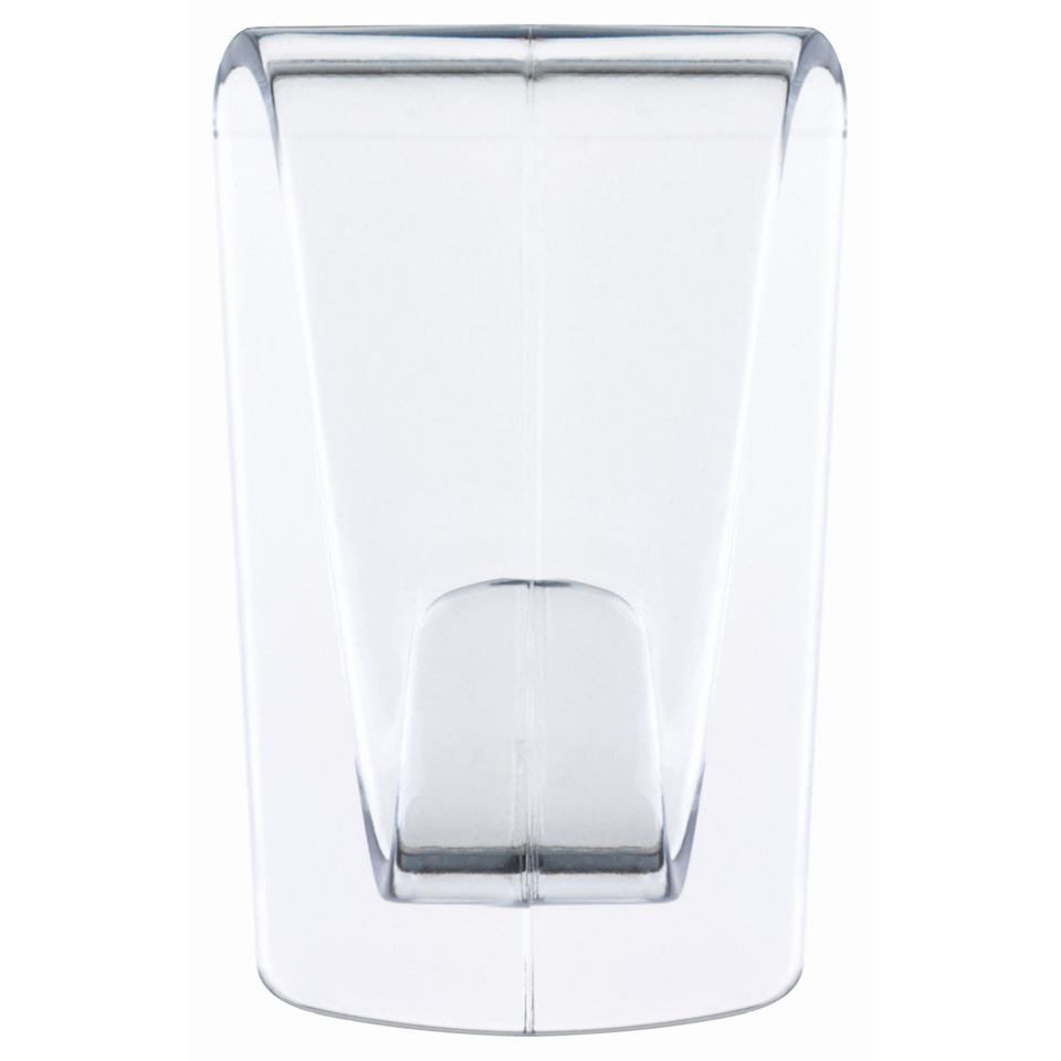 Toilettenpapierhalter, Badezimmer-Accessoire, Stahl-Optik, Klapphalter, Glas/Transparent