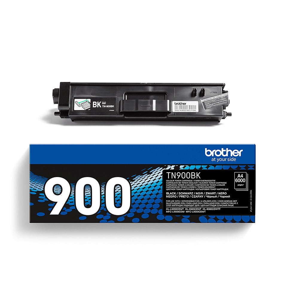Tonerpatrone, BK TN-900BK, A4 6000 Seiten, Schwarz, Druckerzubehör